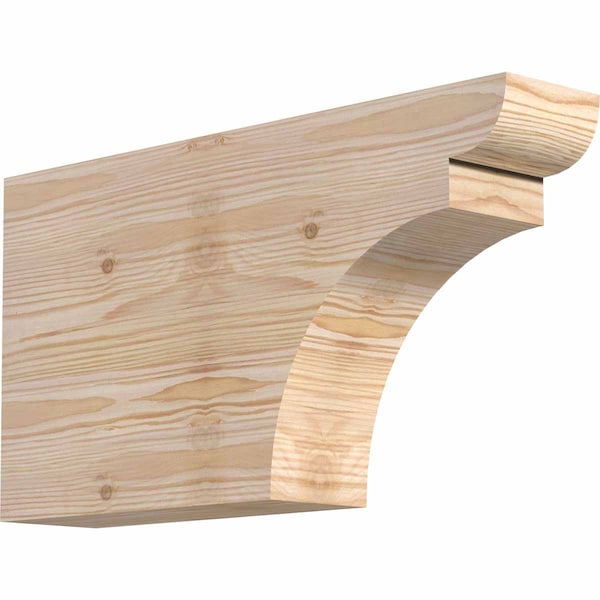 Ekena Millwork Yorktown Smooth Rafter Tail, Douglas Fir, 3 1/2"W x 10"H x 18"L RFT04X10X18YOR00SDF - main